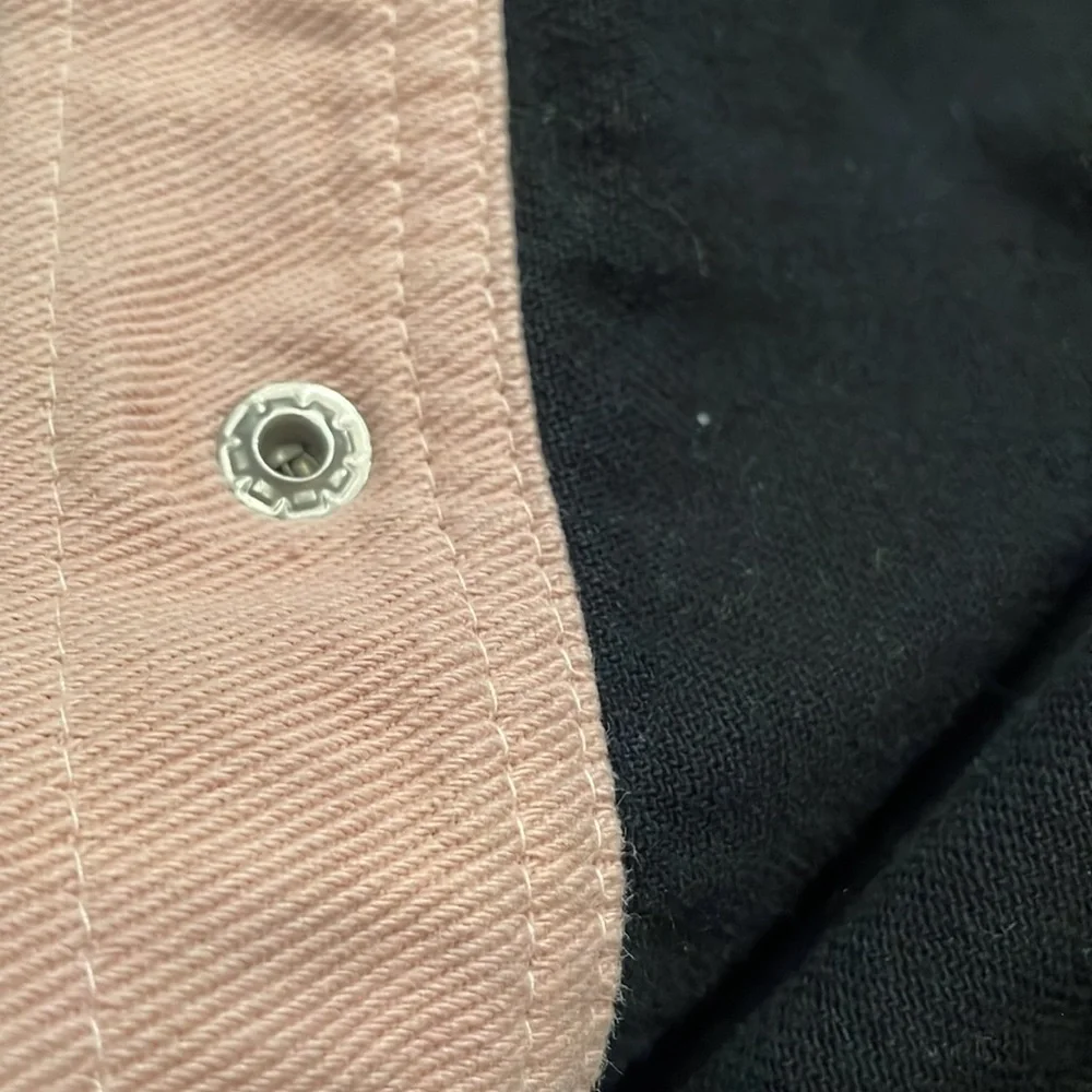 Snap-Button Collared Multicolor Jacket - Picture 6 of 7